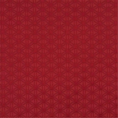 Designer Fabrics 54 in. Wide Red- Flower Jacquard Woven Upholstery Grade Fabric E530